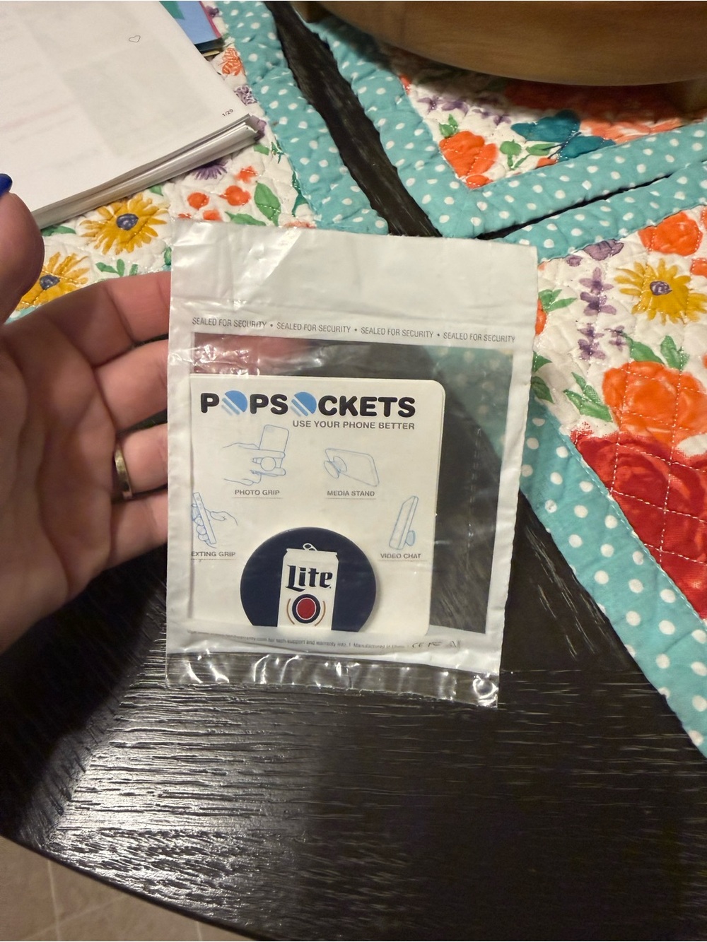 Brand new Miller lite pop socket